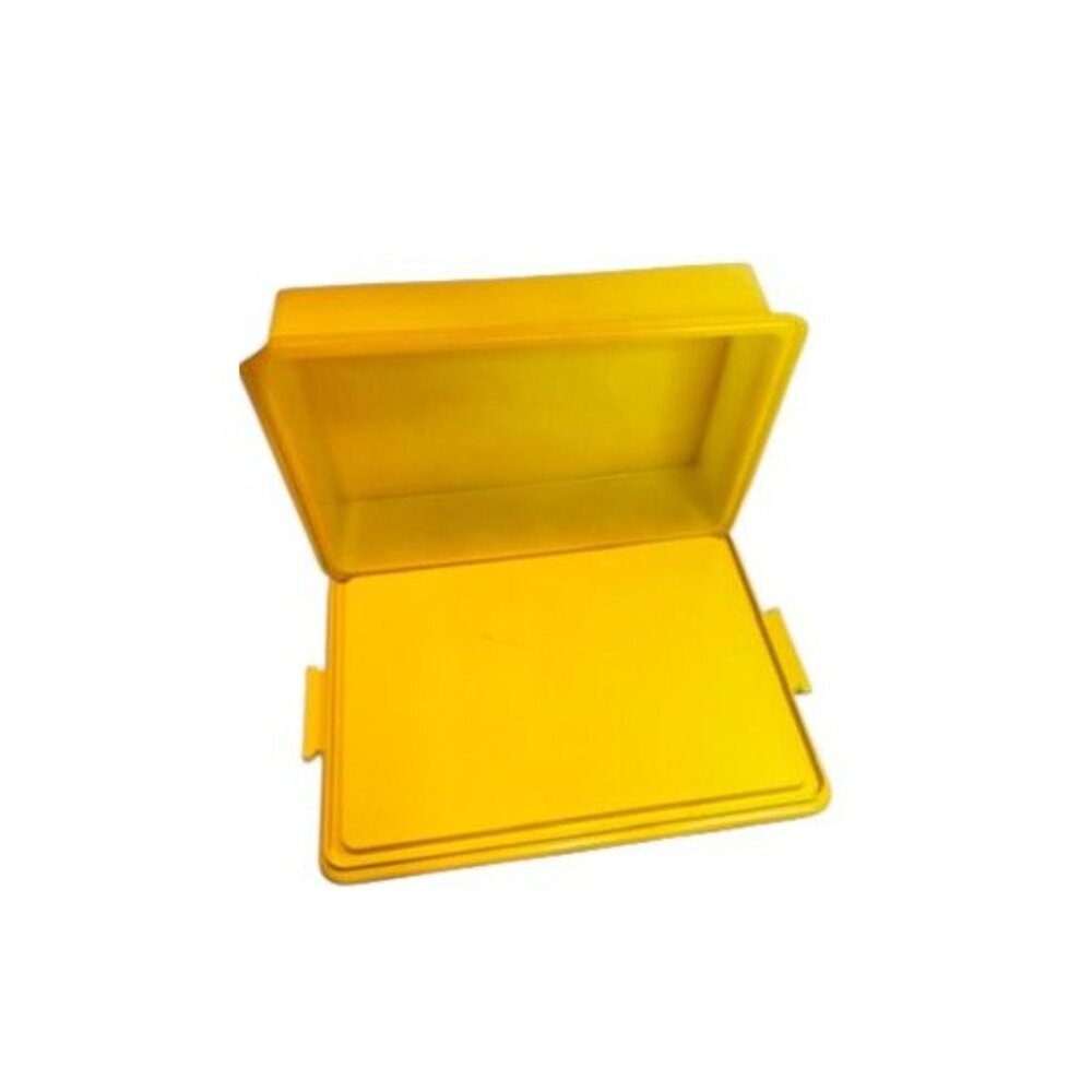 Vintage Tupperware, harvest gold sheet pan carrier